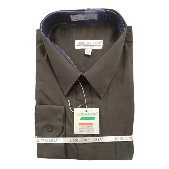 MEN'S BASIC FULL CUT DRESS SHIRT BY DANIEL ELLISSA - Picture 1 of 3